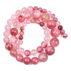 Rangs de perles dégradées en jade vert naturel&nbsp;GG-CBA2AE1-A06-F