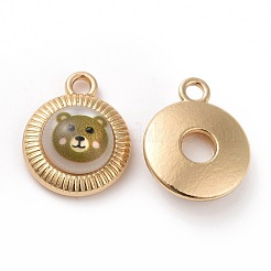 Подвески из непрозрачной смолы с принтом FIND-E020-07G-05