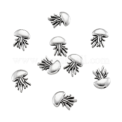 Сплавочные овальные бусины тибетского стиля &nbsp;PALLOY-TAC0009-19AS