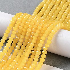 Pittura da forno fili di perline di vetro effetto giada&nbsp;DGLA-A034-J4MM-A30