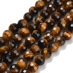 Природных тигровый глаз бисер нитей&nbsp;G-C280-B21-6mm