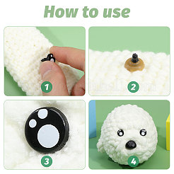 Ремесленные глаза из пластиковой куклы DIY-GL0004-77