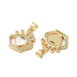 Латунные микро проложить кубического циркония подвески&nbsp;KK-U070-21G