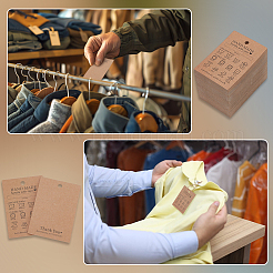 120 шт. ценники ручной работы из крафт-бумаги CDIS-FG0001-60