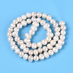 Brins de perles de culture d'eau douce naturelles&nbsp;PEAR-N013-05O-01