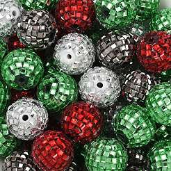 Акриловые бусины из стразов на рождественскую тематику OACR-L020-01