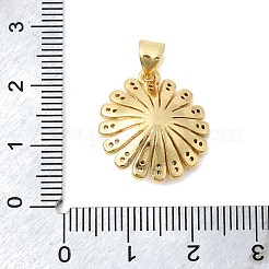 Латунные микропаве прозрачные подвески с фианитом&nbsp;KK-Z150-16G