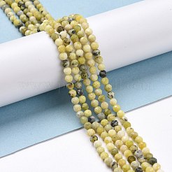 Fili di perle naturali di turchese giallo (diaspro)&nbsp;G-D463-11B
