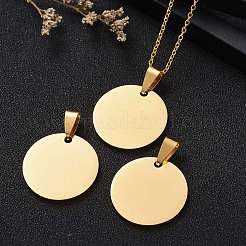 Pendentifs en acier inoxydable 304 avec placage ionique (IP)&nbsp;STAS-I311-05A-G