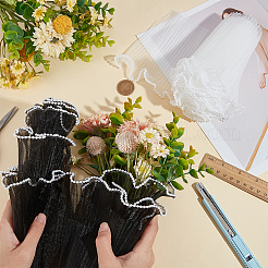 2 шт. плиссированная лента из двухцветного полиэстера с пластиковой отделкой по краям OCOR-BC0006-46