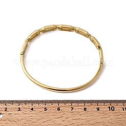 Braccialetti con cerniera in acciaio inossidabile 304 con strass per donna&nbsp;BJEW-B168-02A-G