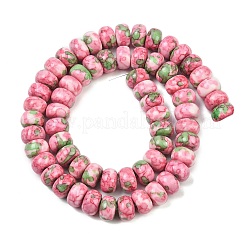 Нити окрашенных синтетических бусин из речного камня&nbsp;G-Z105-C01-01E