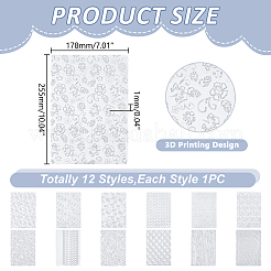 2 пакет 2 стиля геометрических пластиковых многоразовых трафаретов для рисования&nbsp;FIND-HY0005-07A
