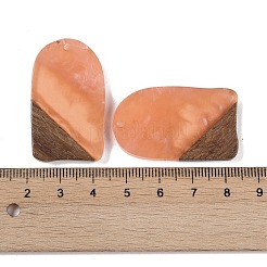 Подвески из смолы и дерева WOOD-F015-13A