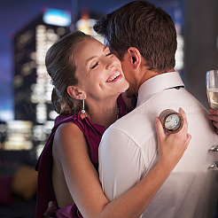 Круглые деревянные коробочки для обручальных колец CON-WH0093-03B