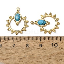 Pendentifs en turquoise synthétiques teints&nbsp;GG-CBA1E47-12G