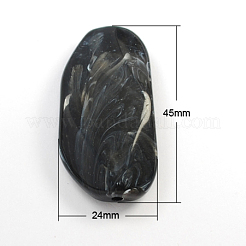 Акриловые бусины&nbsp;X-MACR-R463-1