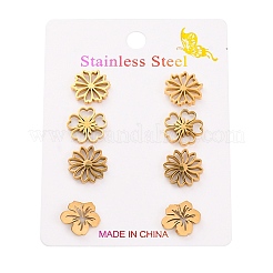 Комплекты сережек-гвоздиков из нержавеющей стали 304&nbsp;EJEW-H142-06G