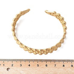 Трехслойные браслеты-манжеты из нержавеющей стали 304 для женщин&nbsp;BJEW-U032-08G