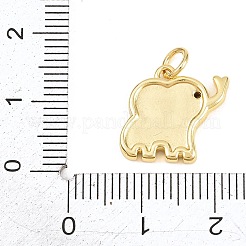 Pendenti in zirconi cubici trasparenti in micro pavè di ottone&nbsp;KK-H273-20G