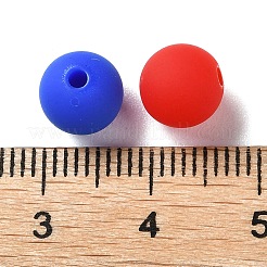 Прорезиненные бусины с имитацией силикона и акрила X1-MACR-D029-01D