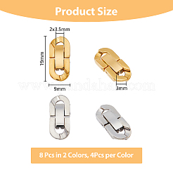 8 комплект из 2-х цветных застежек из нержавеющей стали марки 304 STAS-UN0046-68