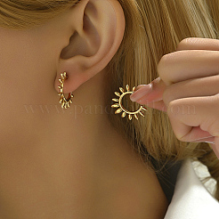 Серьги-гвоздики из нержавеющей стали 304 в форме солнца&nbsp;ZJ1765-2