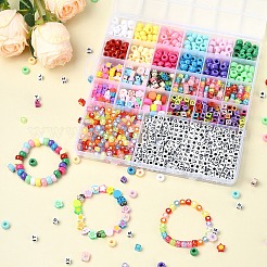 Наборы для изготовления браслетов из акрила и полимерной глины своими руками&nbsp;DIY-YW0010-76