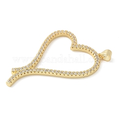 Латунные микро проложить кубического циркония подвески KK-K298-14G-04