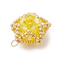 Подвески-звезды из стеклянных бусин&nbsp;PALLOY-MZ01083-03