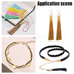 60шт 3 стильный латунный конец шнура FIND-PH0006-14