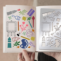 Трафареты для штампов из нержавеющей стали DIY-WH0289-037