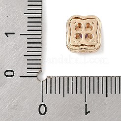 Латунные микро проложить кубического циркония бусы KK-K297-33G-01