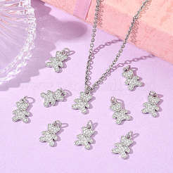 Messing klare Zirkonia Charms&nbsp;XGRQ3K785-518P