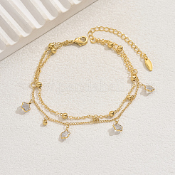 Милые и симпатичные женские браслеты на ногу с подвеской в виде звезды из прозрачного стекла и латуни&nbsp;IN3694