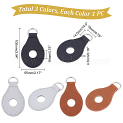 3 пара 3 цветов ремешок для сумки из искусственной кожи с застежкой-подвеской FIND-WR0004-94