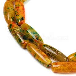 Окрашенные естественный агат бисер пряди G-U029-H01