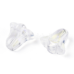 Прозрачный Electroplate стеклянные бусины EGLA-N012-03