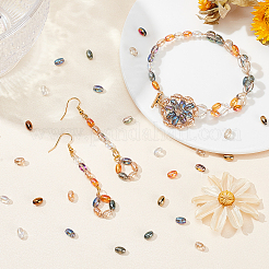 1050шт 15 цветные гальванические стеклянные бусины EGLA-PH0001-26