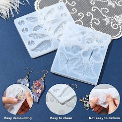 Силиконовые Молды для подвесок-бабочек своими руками для изготовления сережек своими руками DIY-YW0009-84