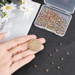 180 шт. латунные бусины 3-х размеров KK-CA0001-59