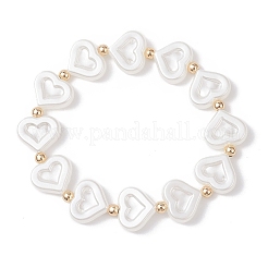 Браслеты из искусственного жемчуга и бусин из АБС-пластика для женщин&nbsp;NJEW-JB12195-01