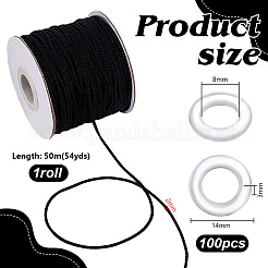 1 рулон круглой нейлоновой нити DIY-PH0030-89