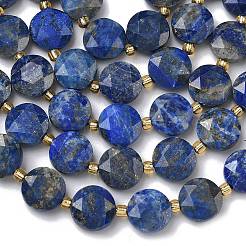 Нитки бусины из натурального ляписа-лазури&nbsp;G-C116-A190-01