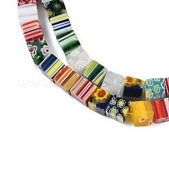 Ручной работы стеклянная бусина тысячецветник нитей LAMP-H057-03K