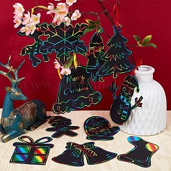 Рождественская тема радуга скретч живопись художественная бумага FIND-WH0135-13