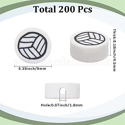 200 pz perline di argilla polimerica fatte a mano&nbsp;CLAY-SC0002-41