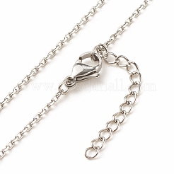 Кластер из натуральных смешанных драгоценных камней с ожерельем с лунным кулоном NJEW-JN03867