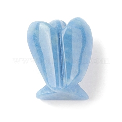 Окрашенный и нагретый натуральный авантюрин синего цвета фигурка украшение для витрины&nbsp;G-G864-01A-09