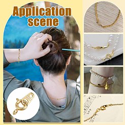 16 шт. латунные пружинные кольцевые застежки KK-PH0012-87